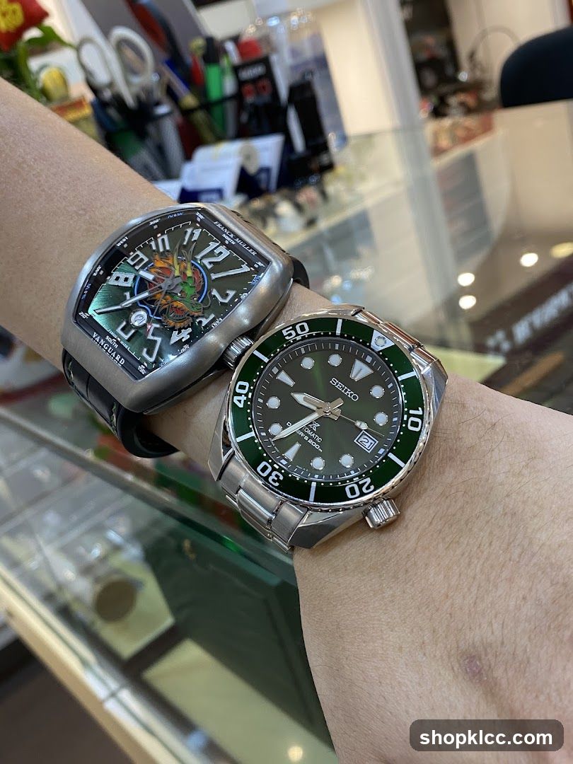 Watches on wrist