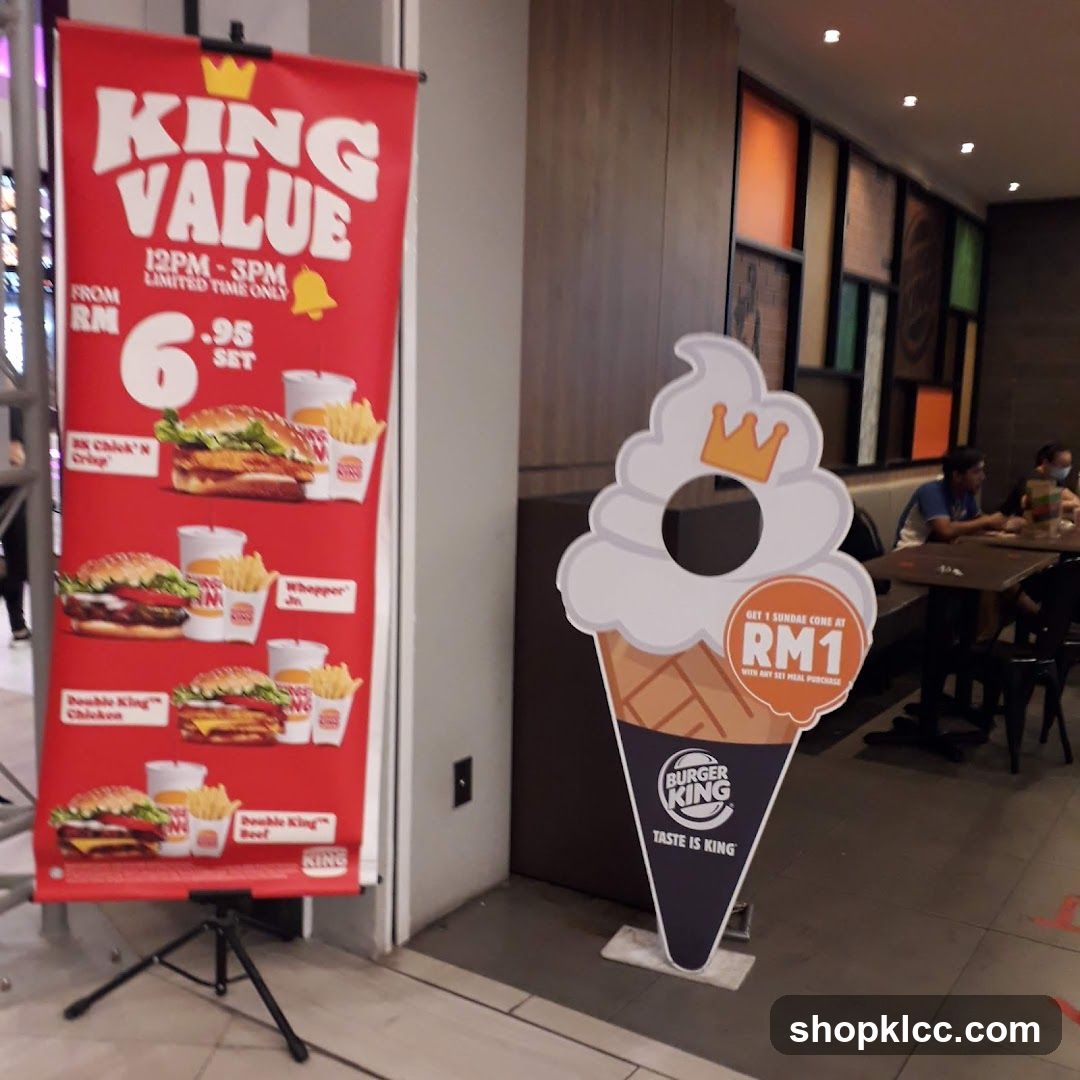 Burger King Promotion Display