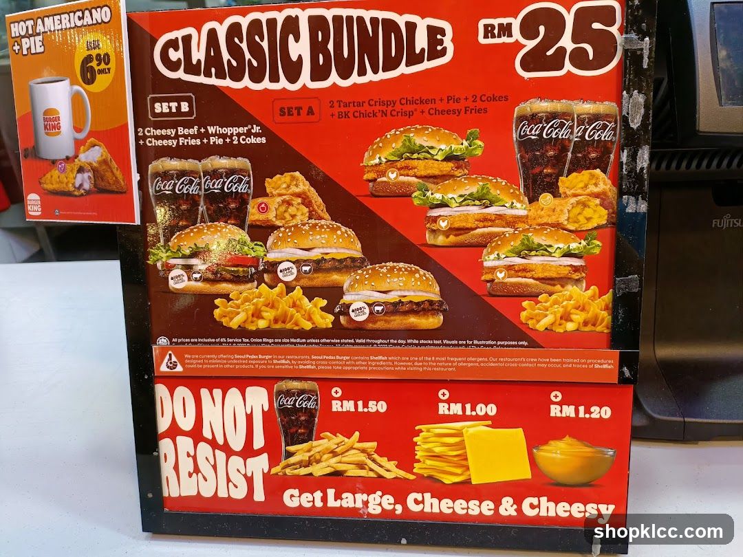 Classic Bundle Menu Board