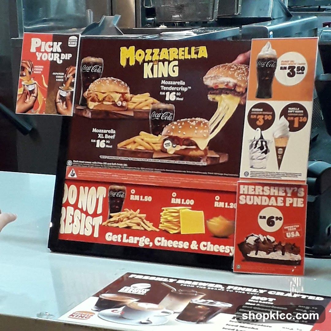 Fast Food Menu Display