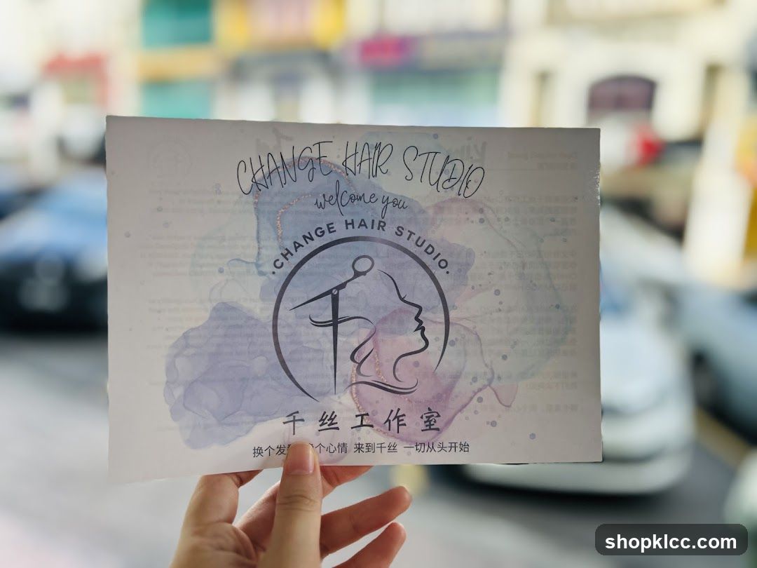 Flyer held in hand