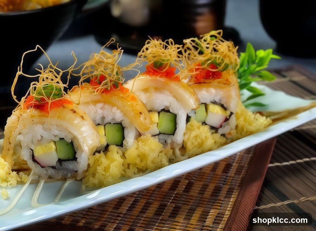 Sushi Roll with Tofu and Cucumber