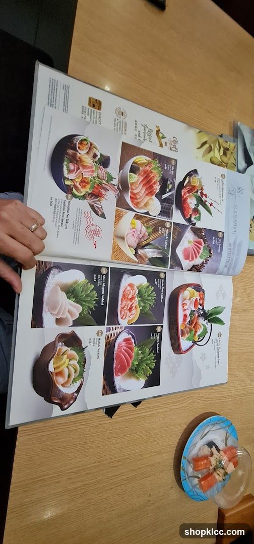Sushi Menu Display