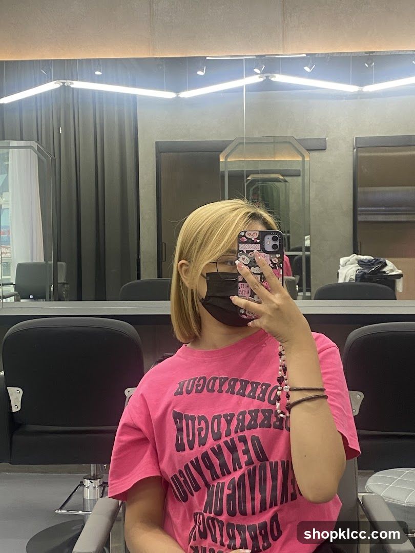 Hair Salon Interior Selfie