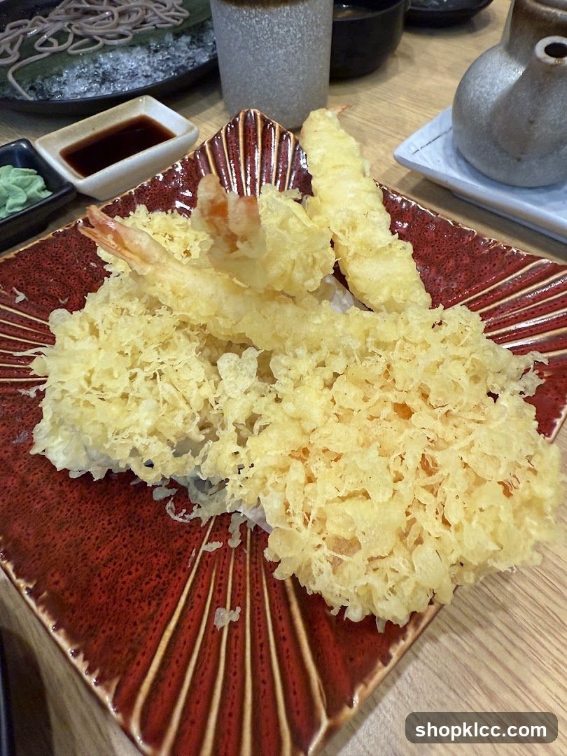 Tempura Plate with Shrimp and Vegetables