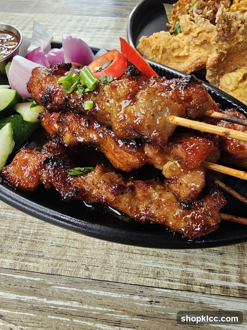 Pork Skewers with Accompaniments