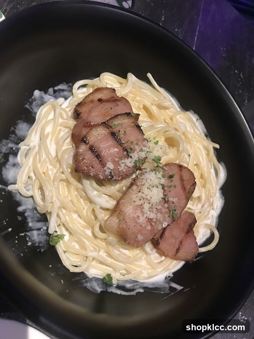 Spaghetti Carbonara with Bacon