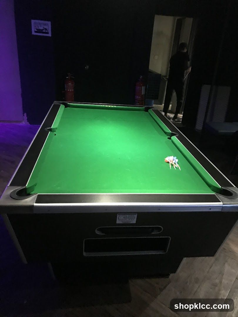 Pool Table with Darts