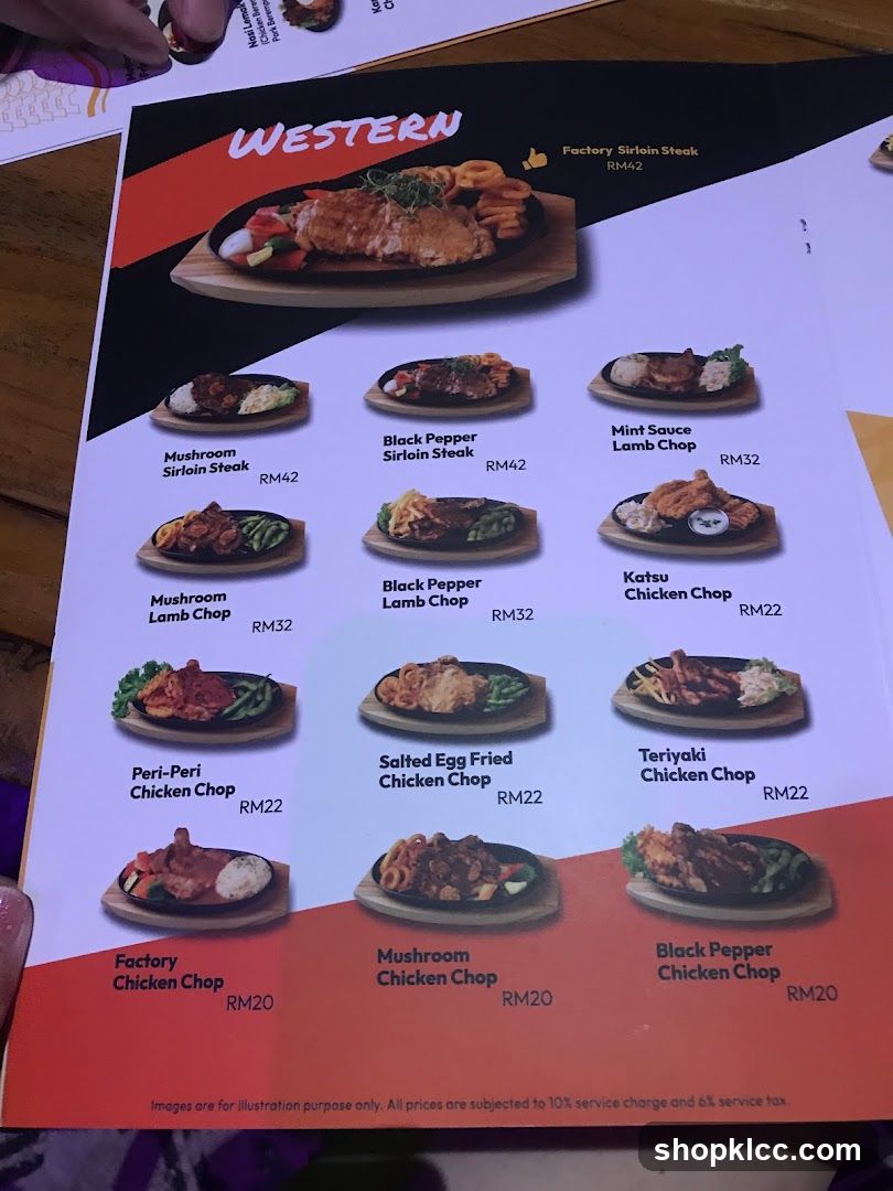 Western Menu