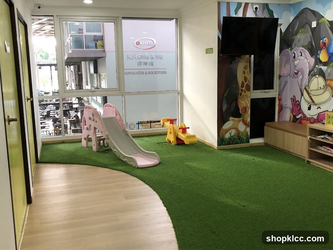 Children's Play Area with Law Firm Signage