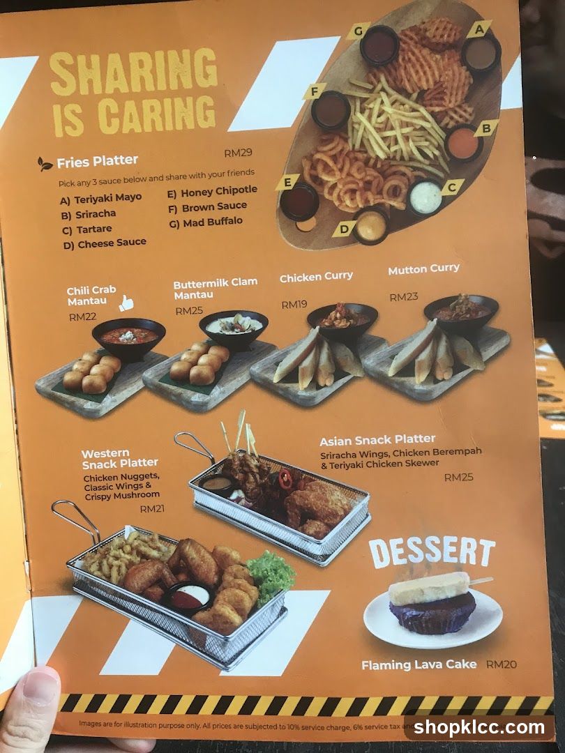 Sharing is Caring Menu