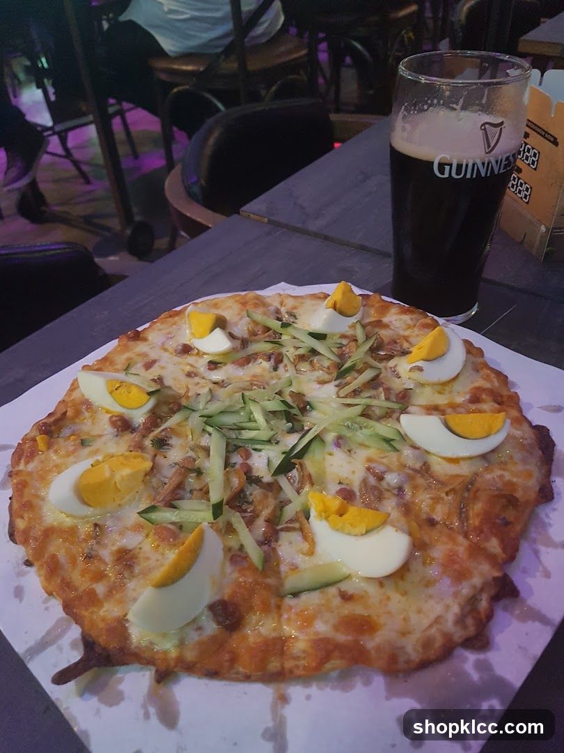 Pizza and Guinness Beer