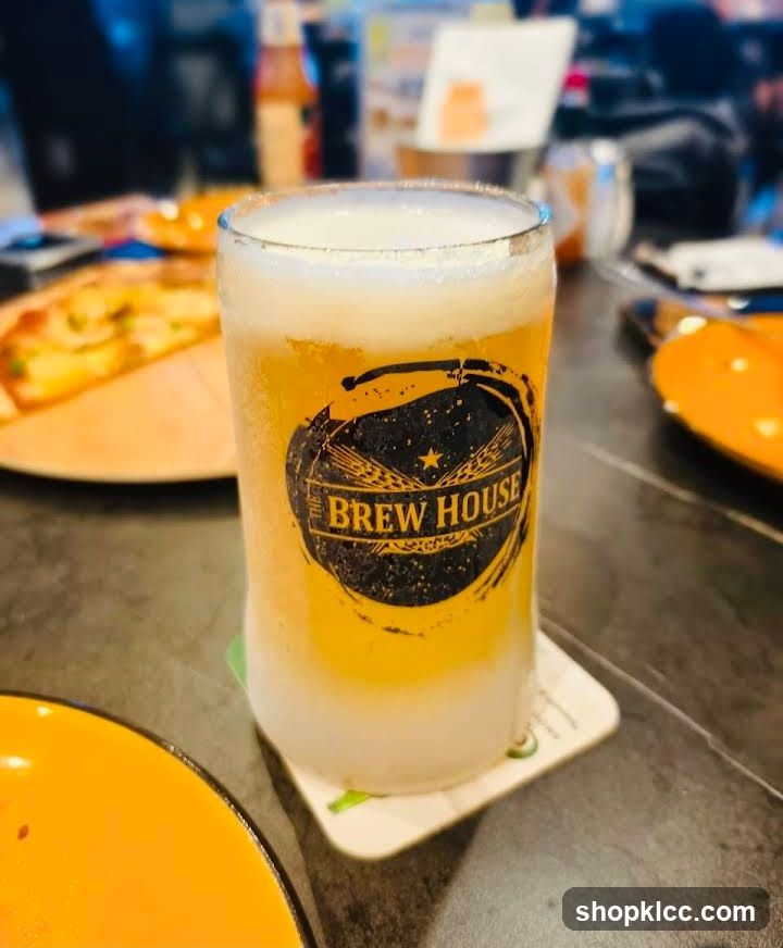 Glass of Beer with Logo