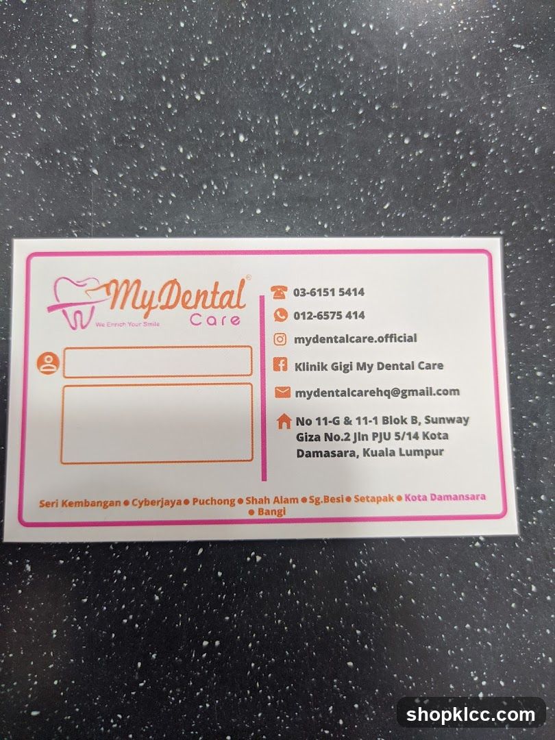 My Dental Care Business Card