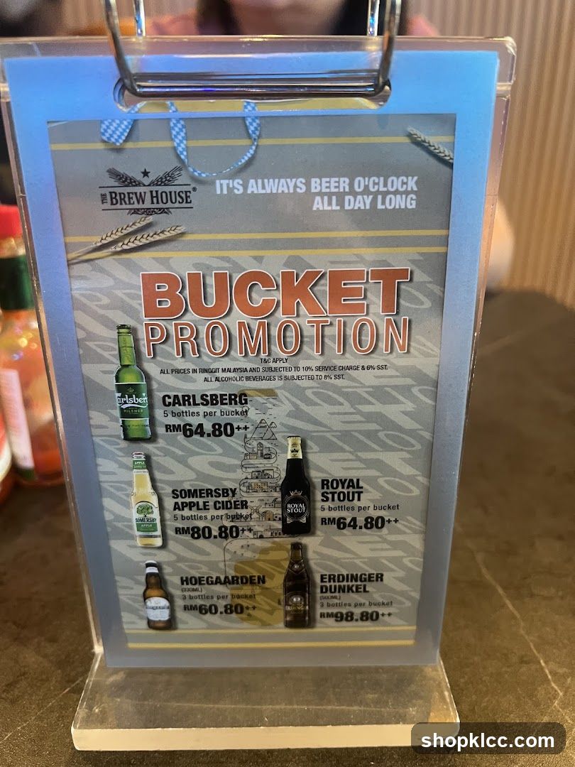The Brew House Bucket Promotion