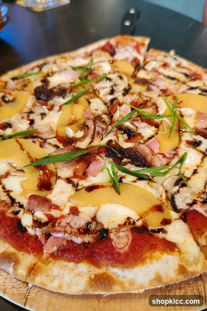 Pizza with Pineapple and Bacon