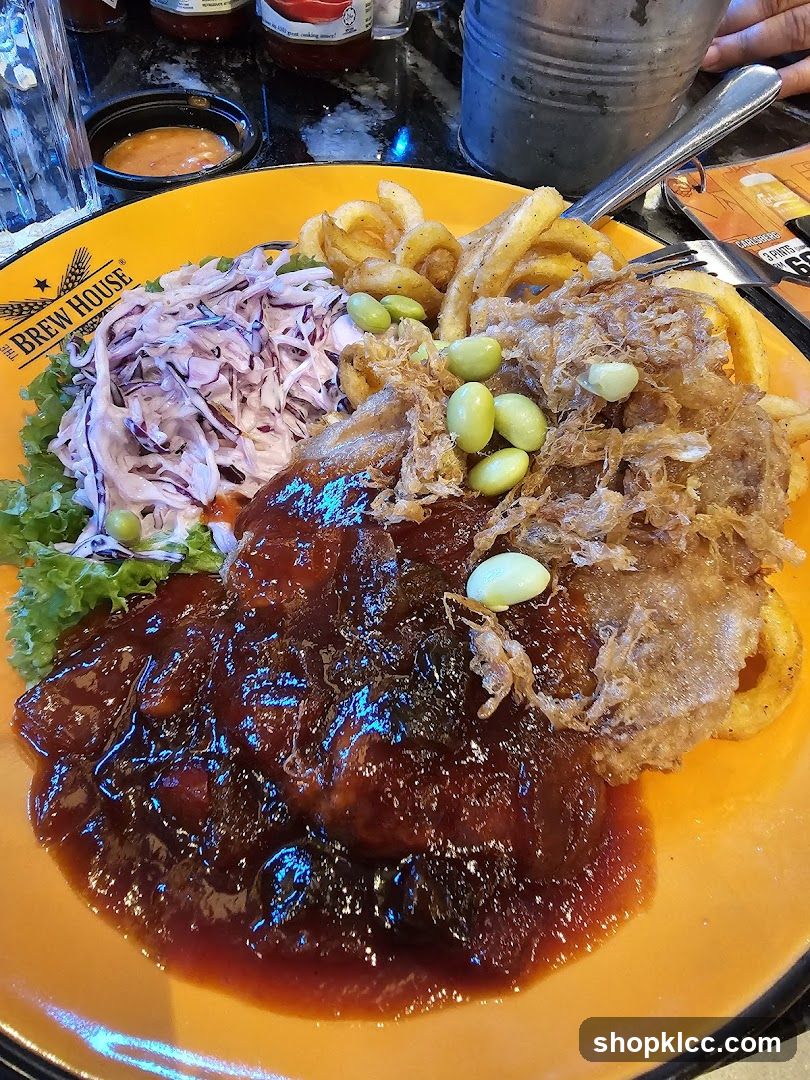 BBQ Ribs with Fries and Coleslaw