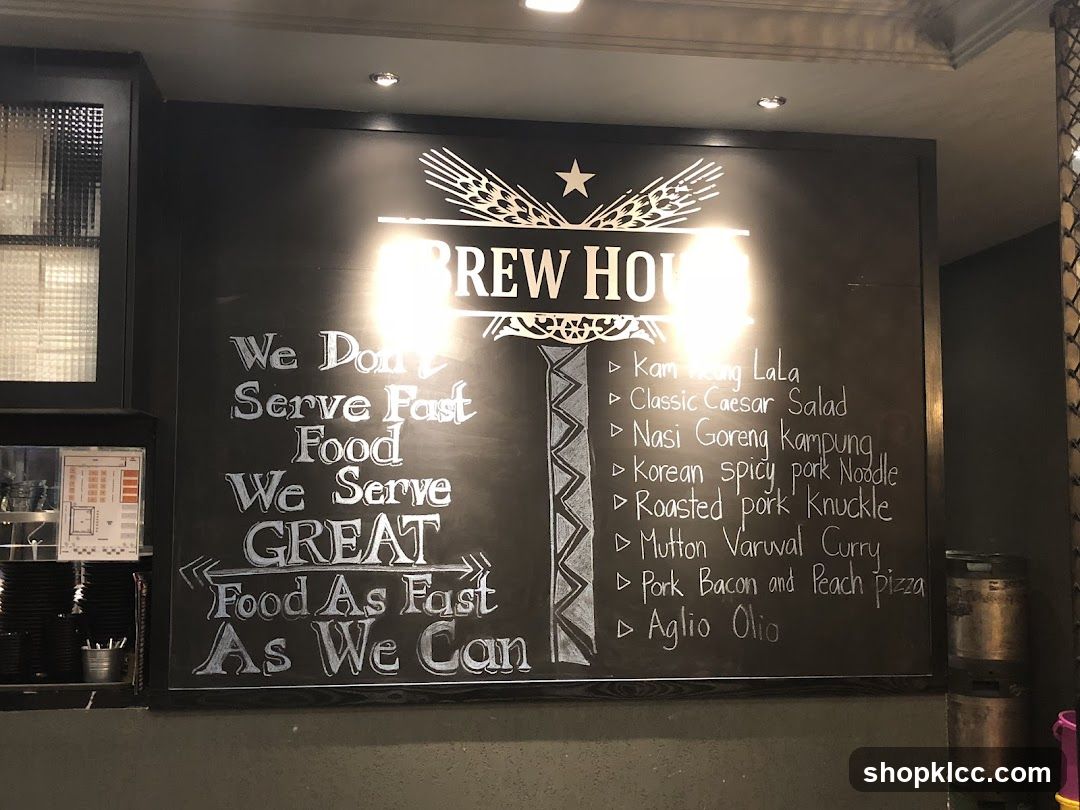Brew House Menu