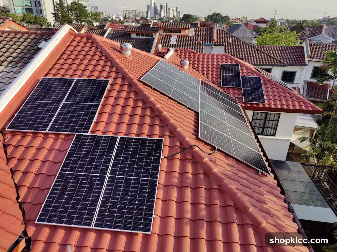 Solar Panels on Residential Roof