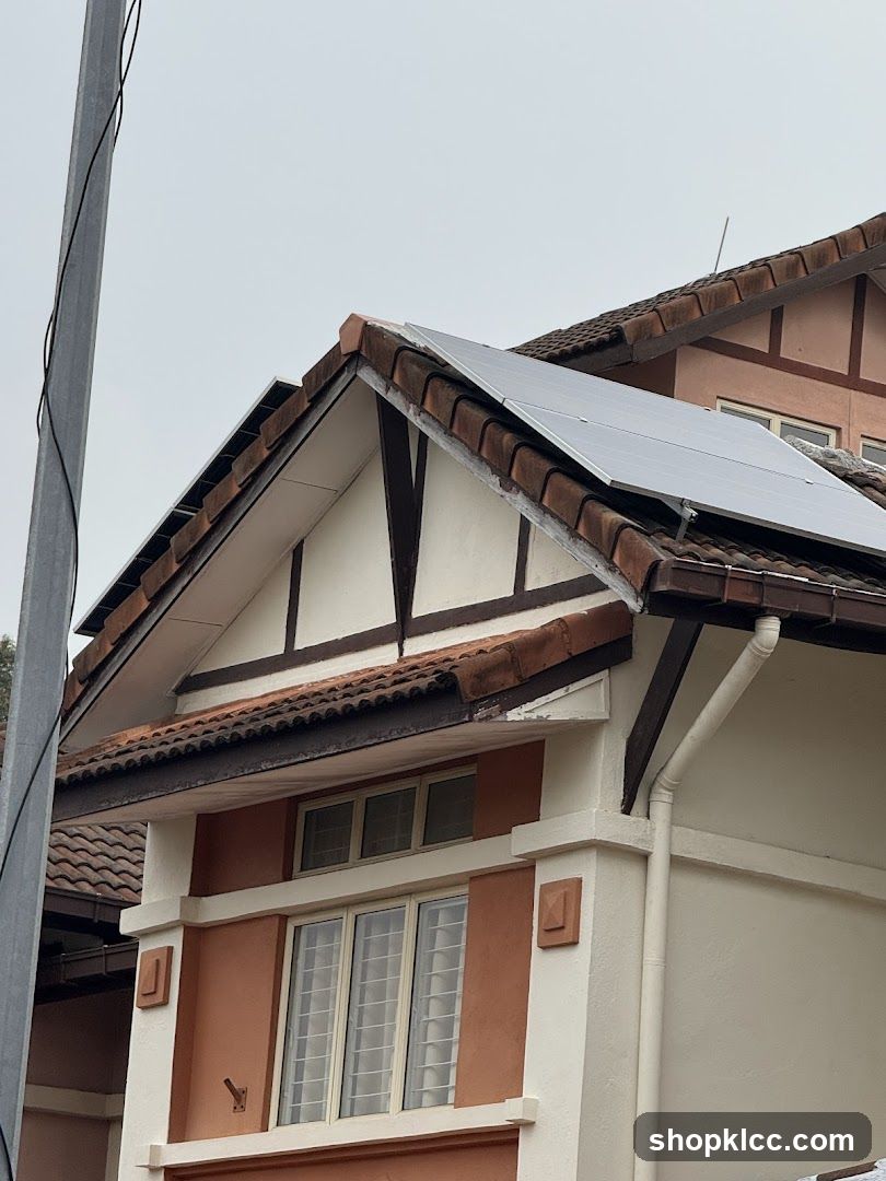 Solar Panel on House Roof
