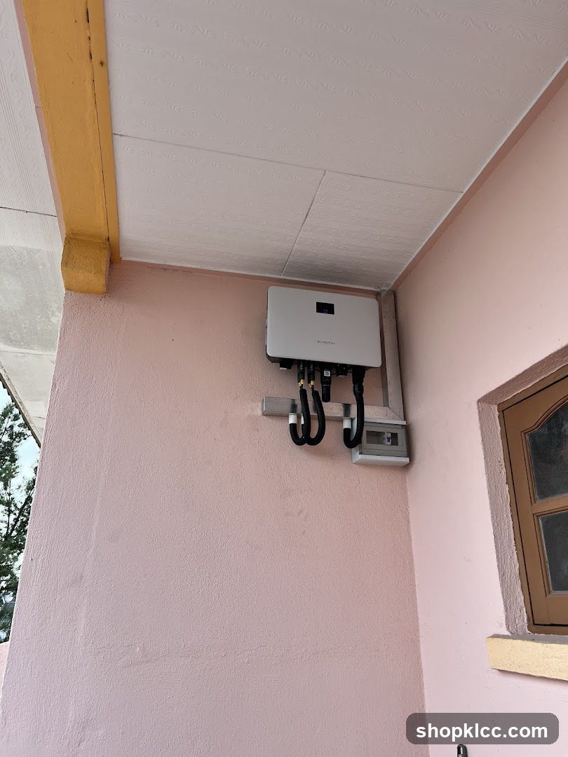 Solar Inverter on Exterior Wall