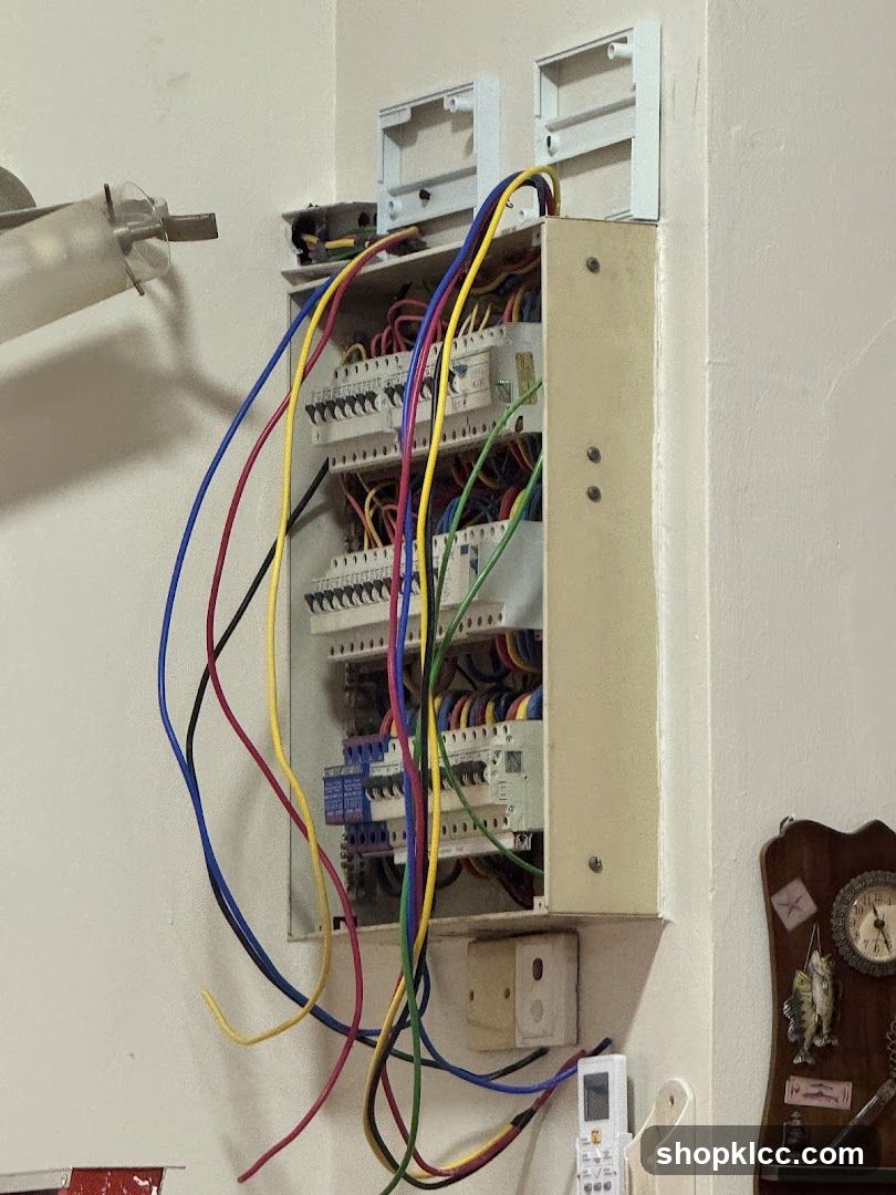 Electrical Panel with Wires