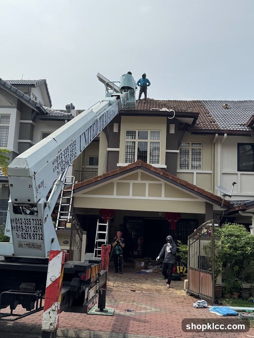 Roof Work on Residential House