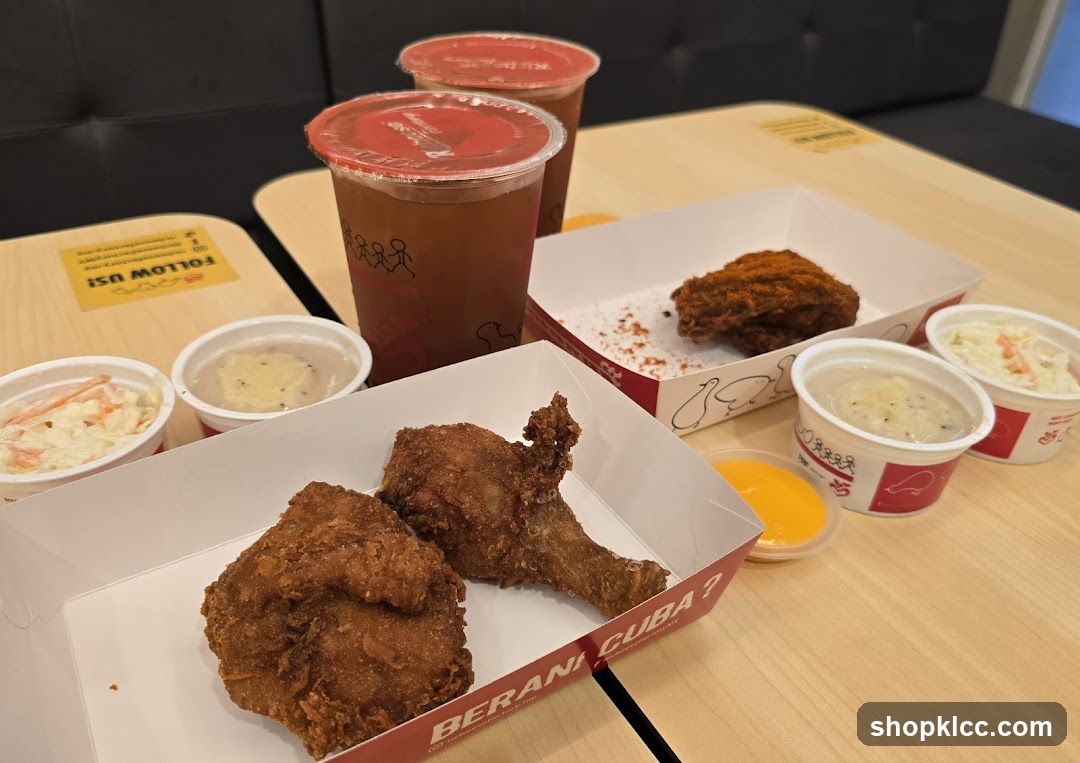 Fried Chicken Meal Spread