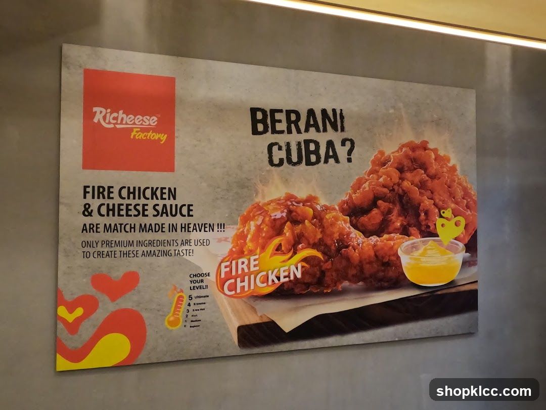 Richeese Factory Fire Chicken & Cheese Sauce Ad