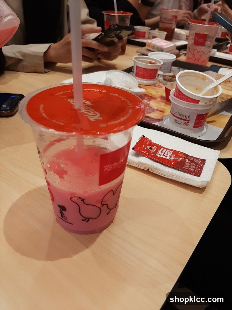 Dining Table with Drinks and Food