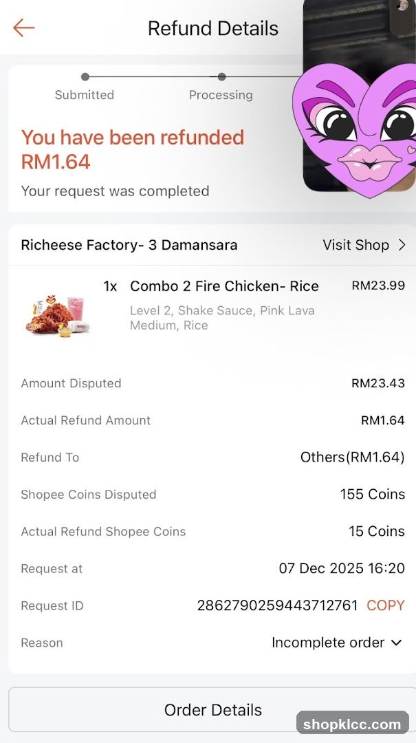 Refund Details - Shopee App