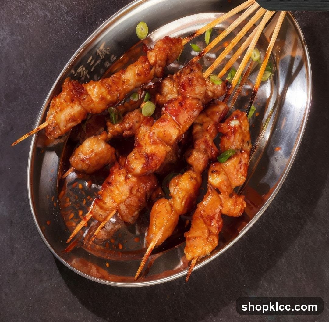 Grilled Meat Skewers with Chili Oil