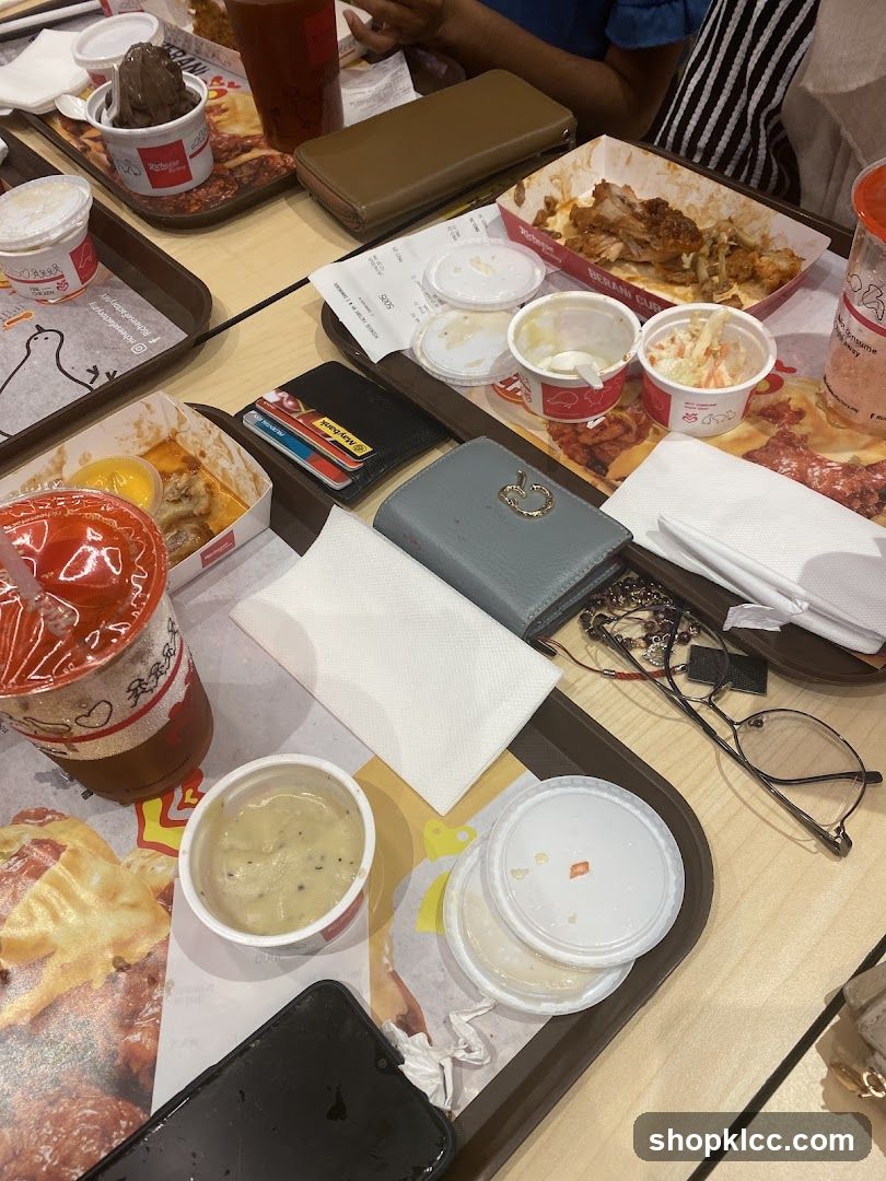 Food Trays at Restaurant