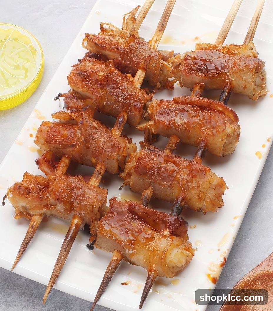 Grilled Meat Skewers with Sauce