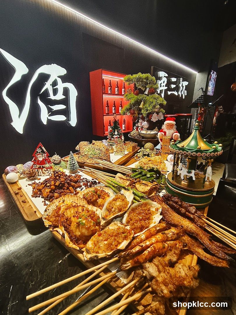 Grilled Skewers and Seafood Feast