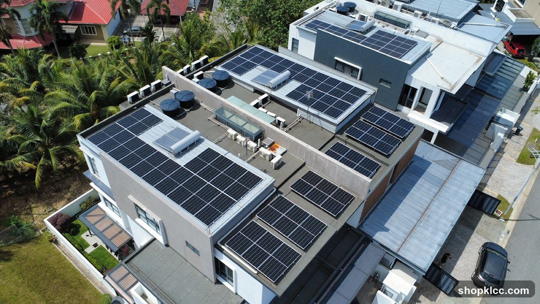 Residential Solar Panels on Rooftops
