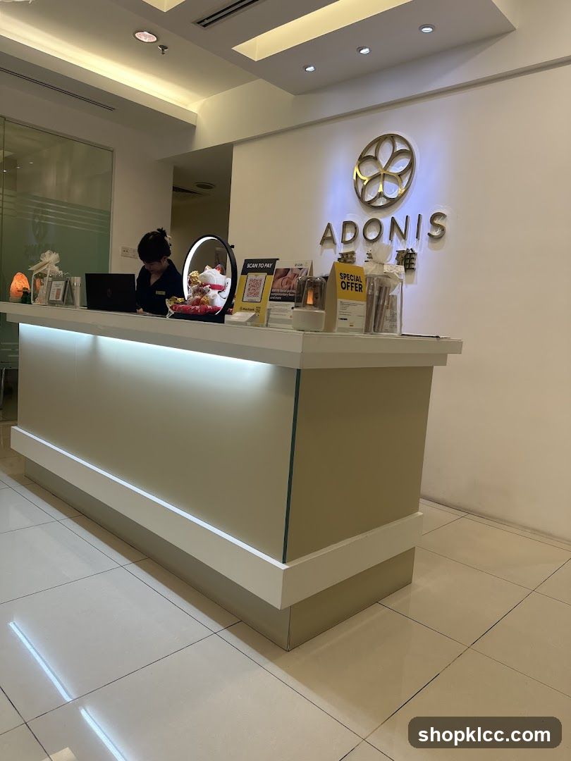 Adonis Reception Desk Interior