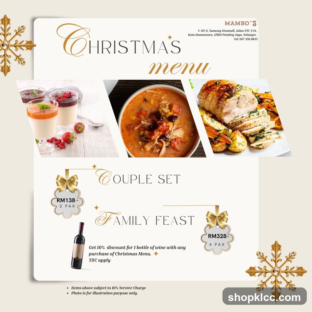Christmas Menu Flyer