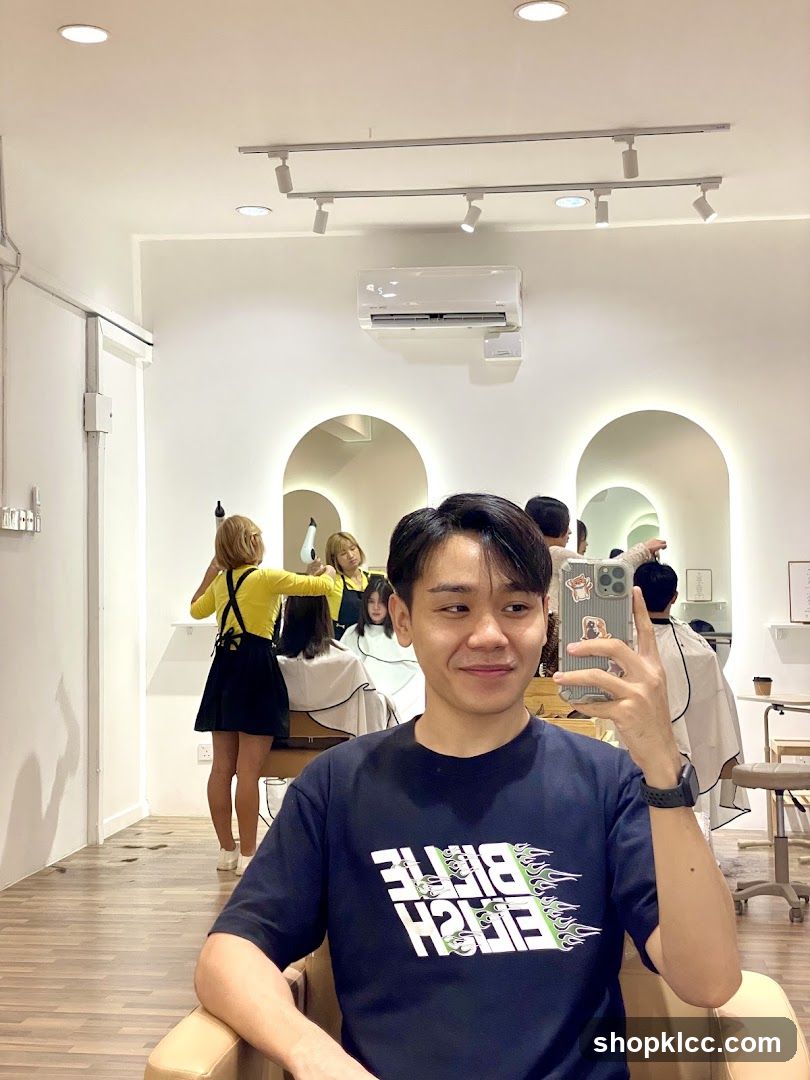 Hair Salon Interior Selfie
