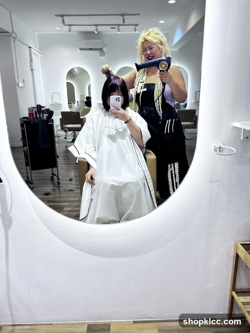 Hair Salon Interior Reflection