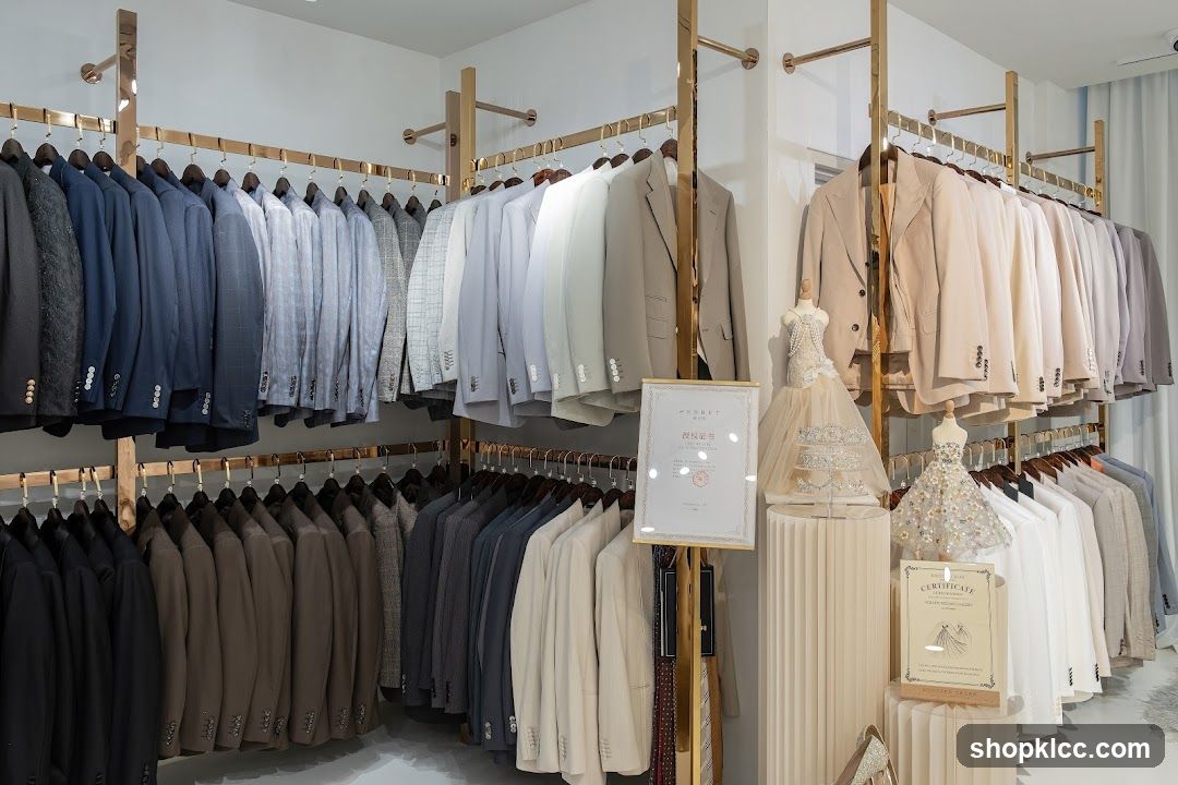 Boutique Suit and Gown Display