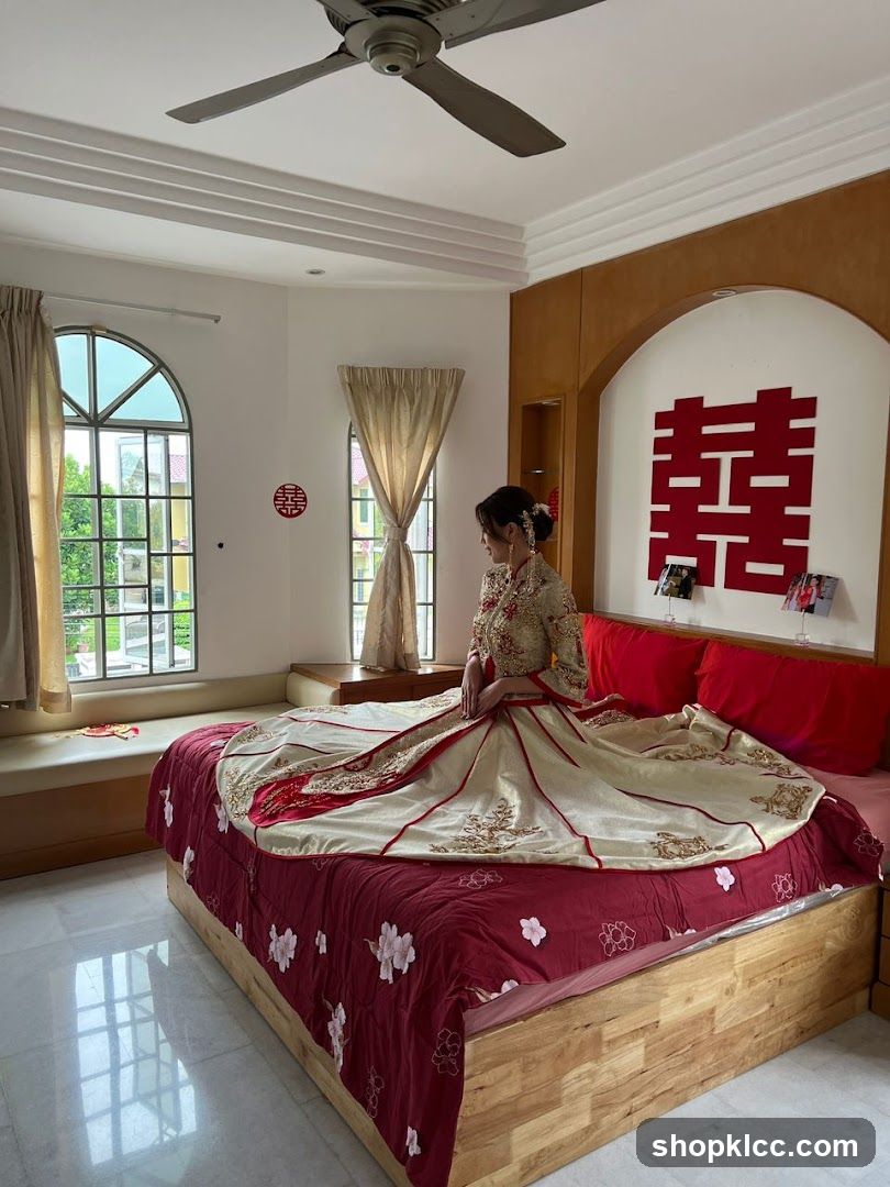 Traditional Chinese Wedding Bedroom Scene