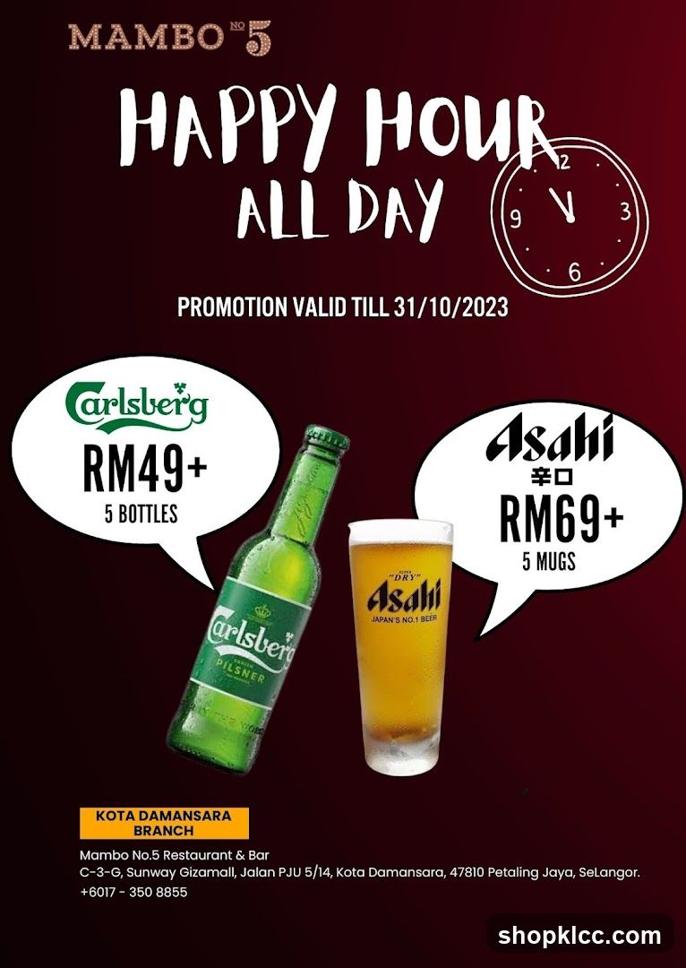 Mambo No.5 Happy Hour Ad