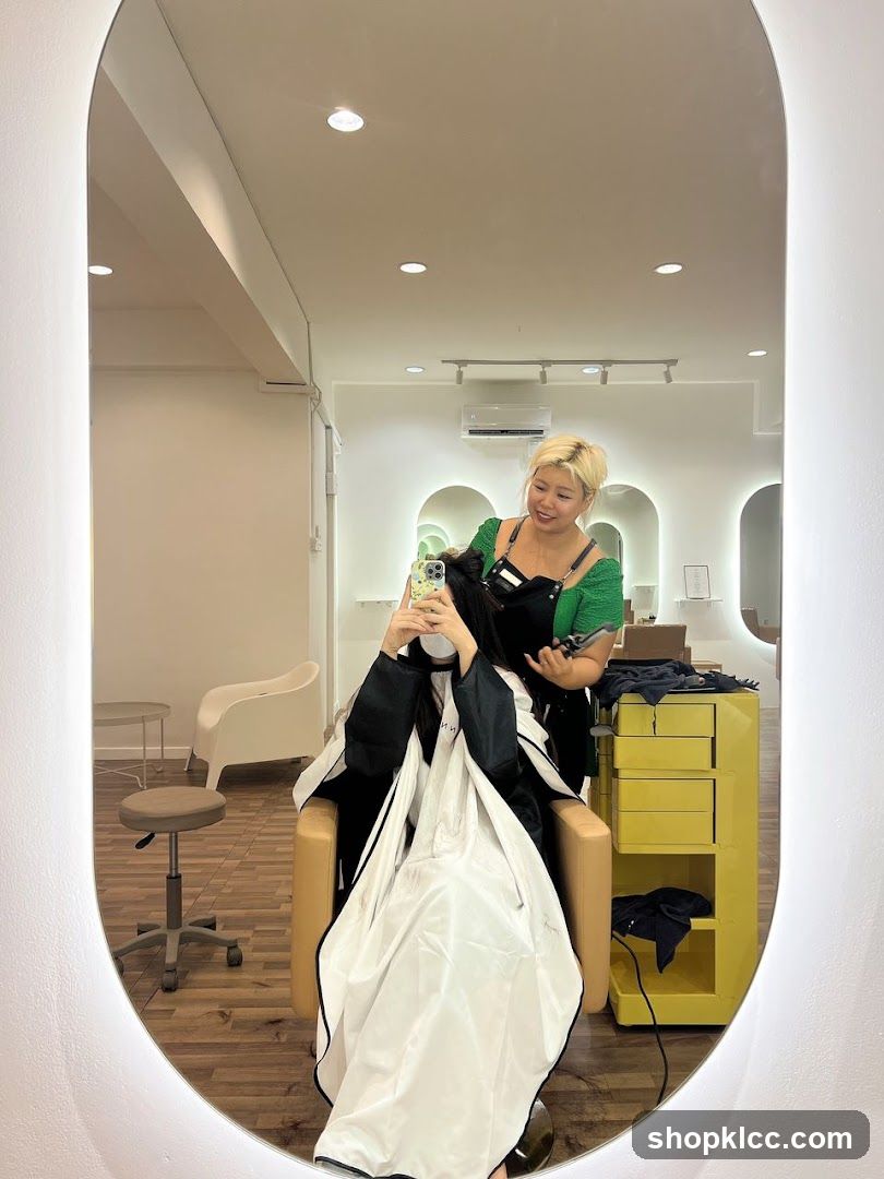 Hair Salon Interior Reflection