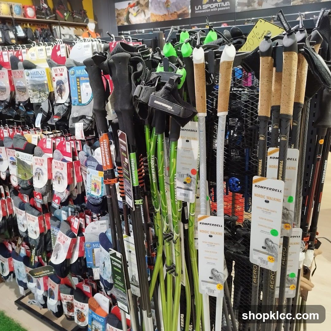 Nordic Walking Sticks Display