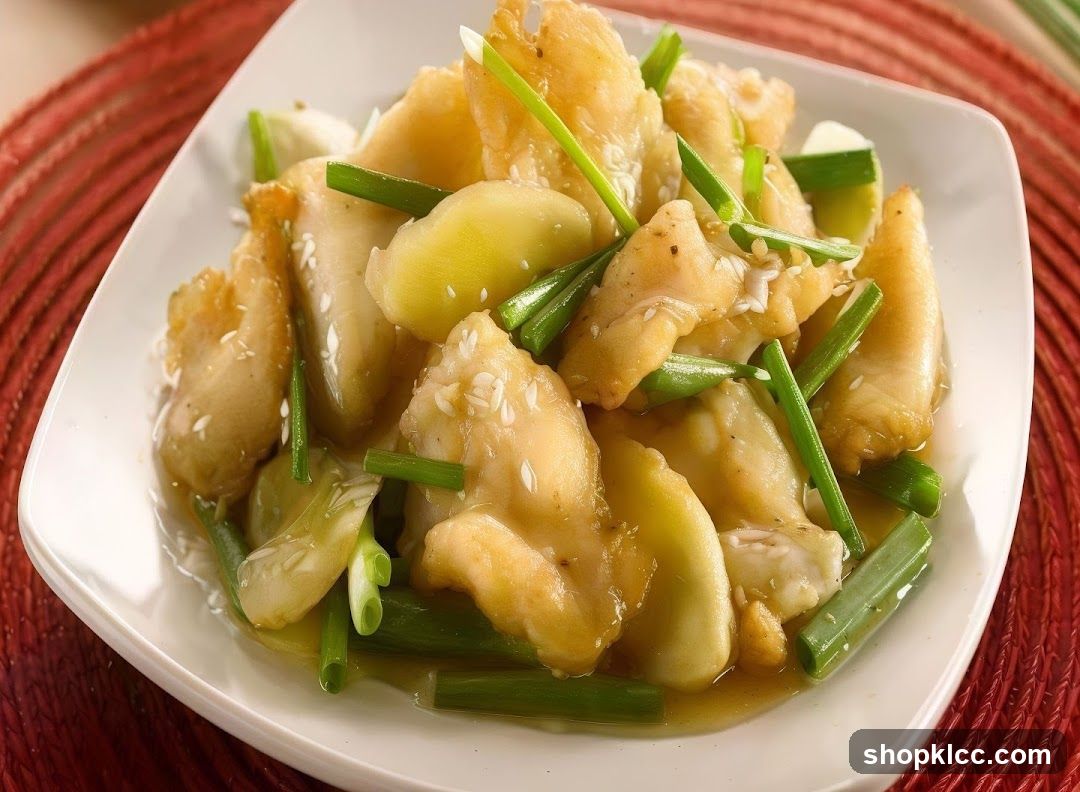 Stir-fried Fish with Scallions and Sesame Seeds