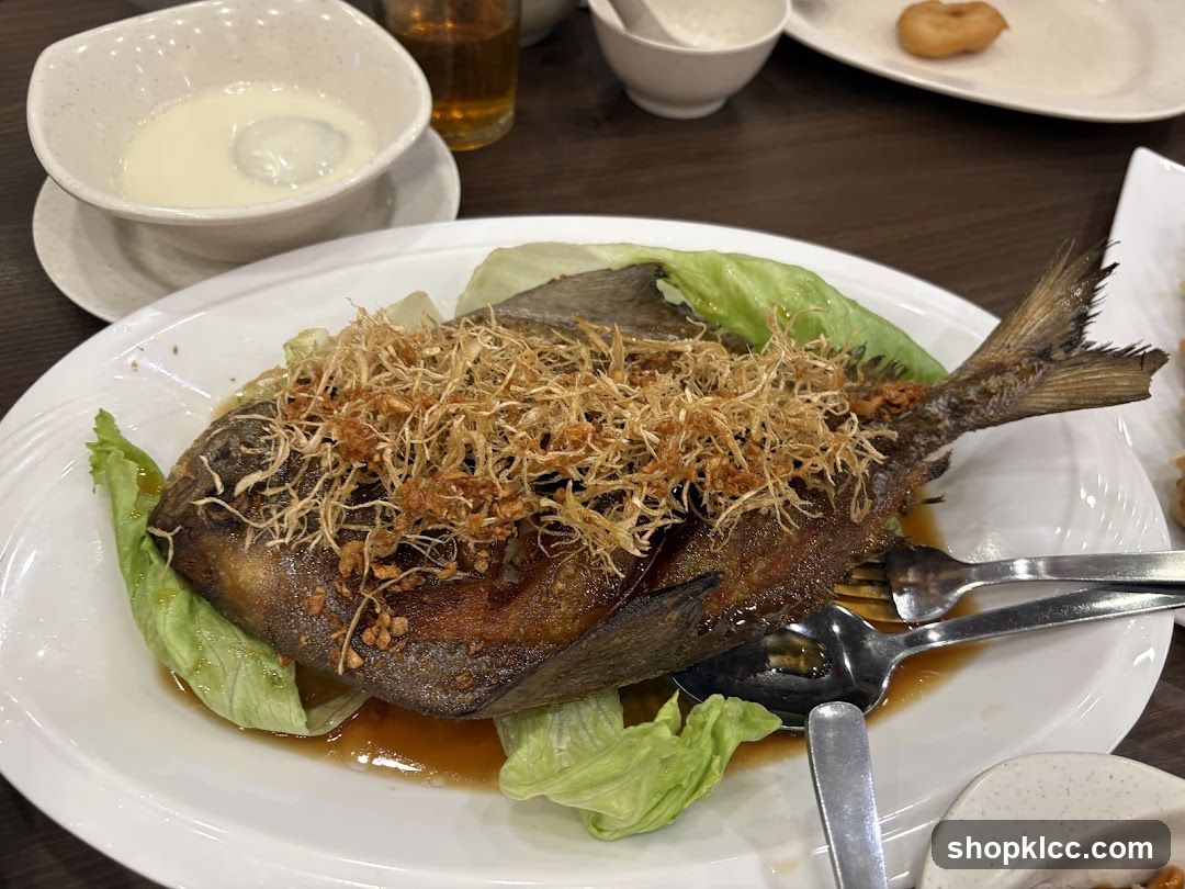 Fried Fish with Garnish