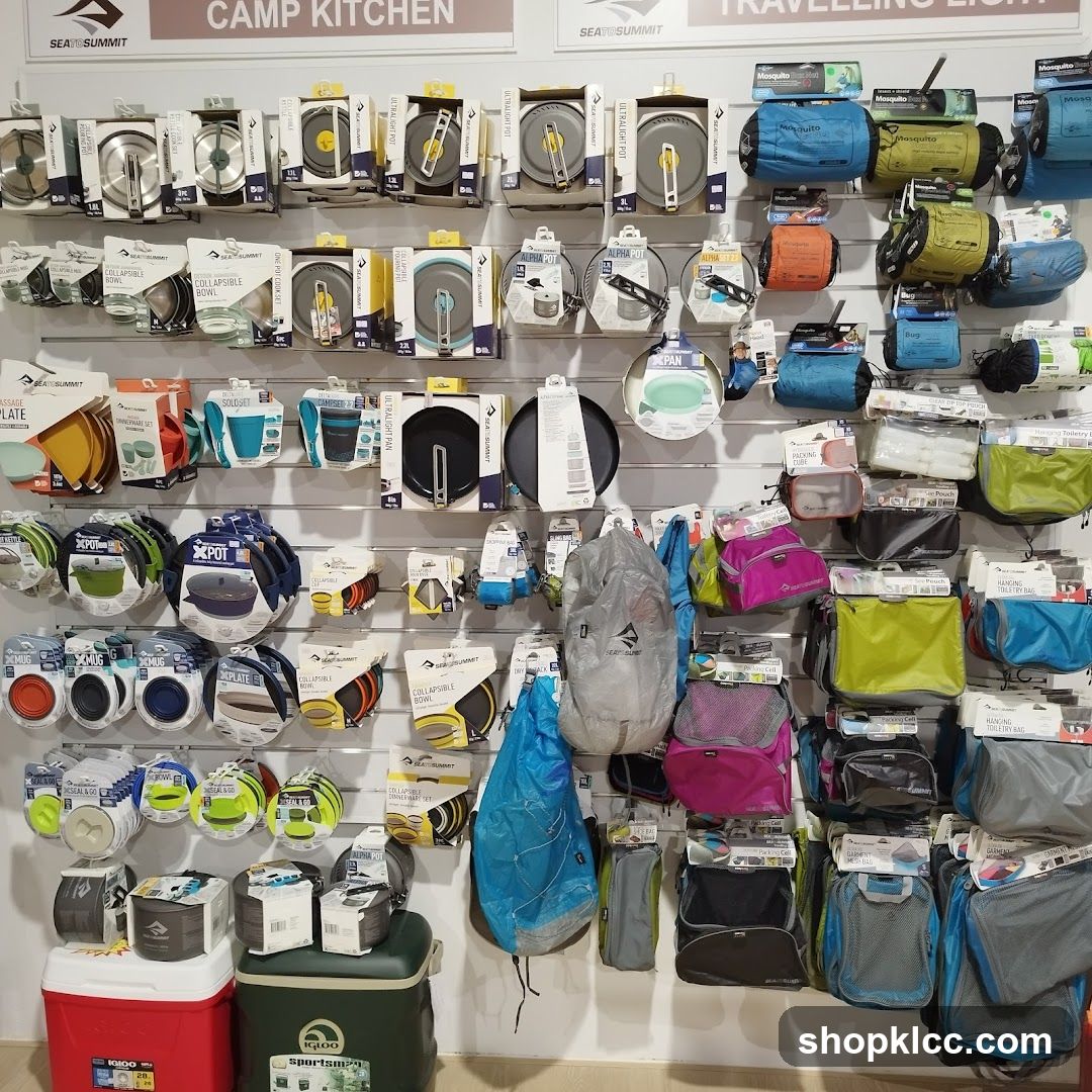 Camping Gear Display Wall