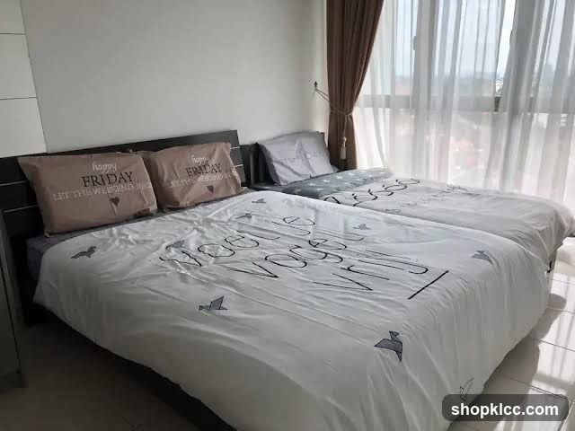 Bedroom Interior with Decorative Bedding