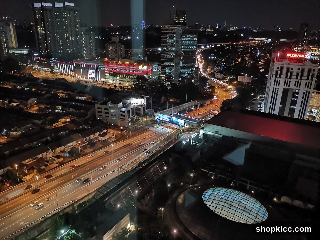 Night City View from High Building